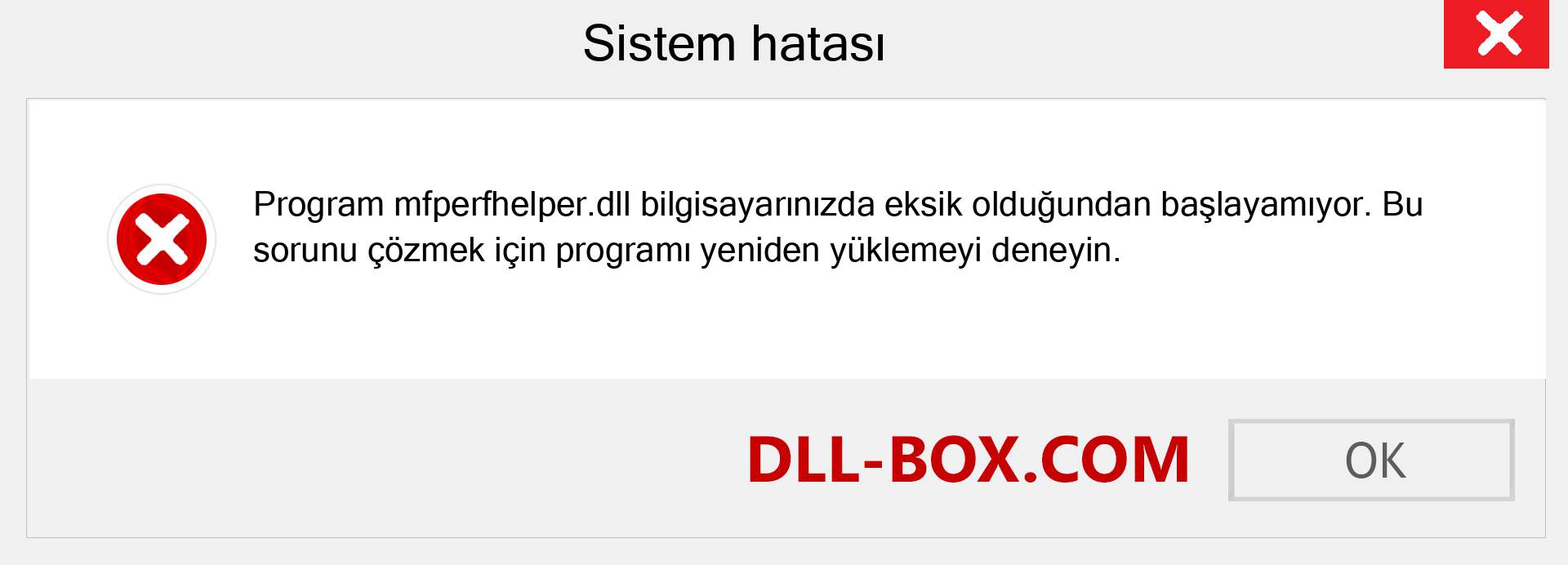 mfperfhelper.dll dosyası eksik mi? Windows 7, 8, 10 için İndirin - Windows'ta mfperfhelper dll Eksik Hatasını Düzeltin, fotoğraflar, resimler